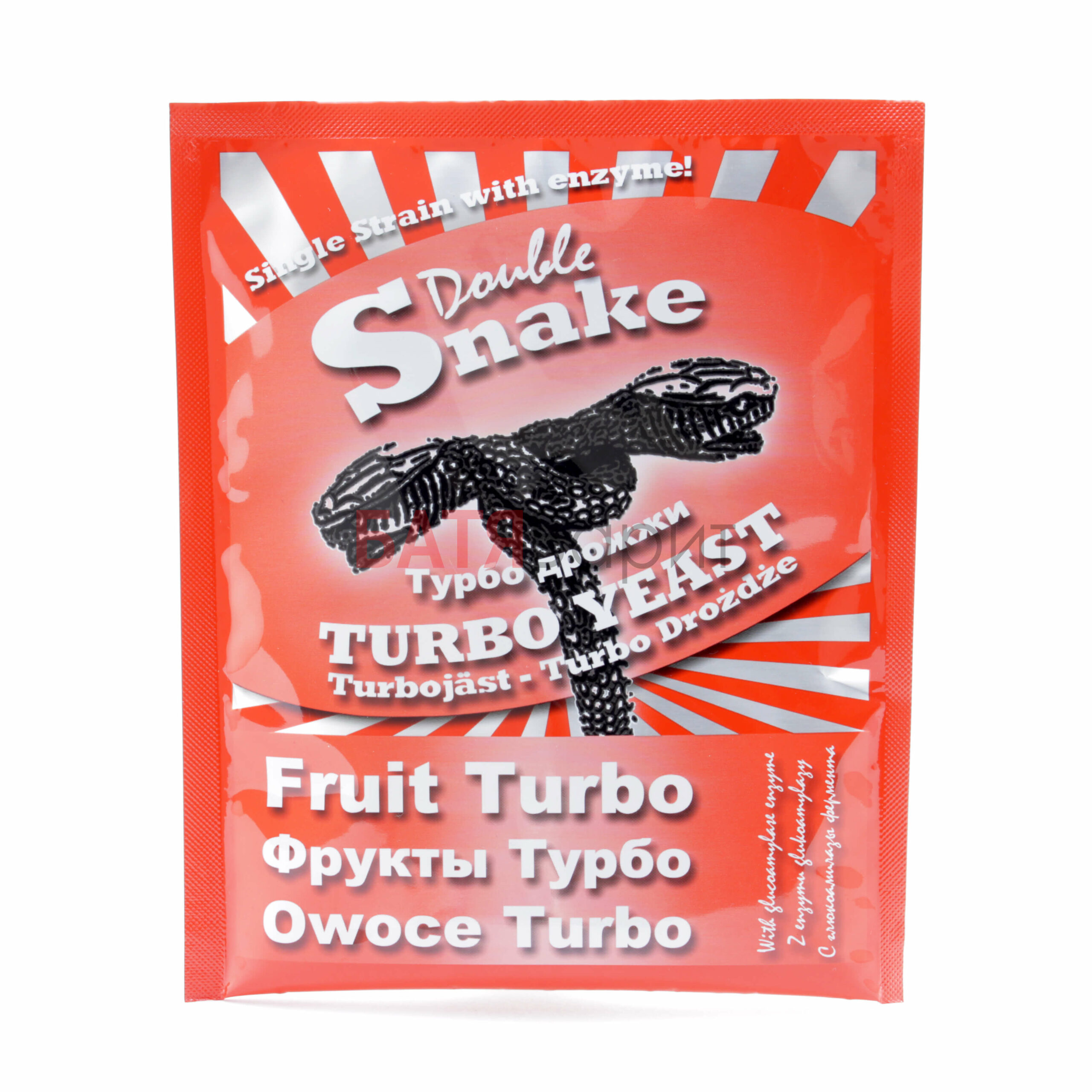 Уценка Турбо дрожжи для фруктов DoubleSnake TurboFruit, 49г