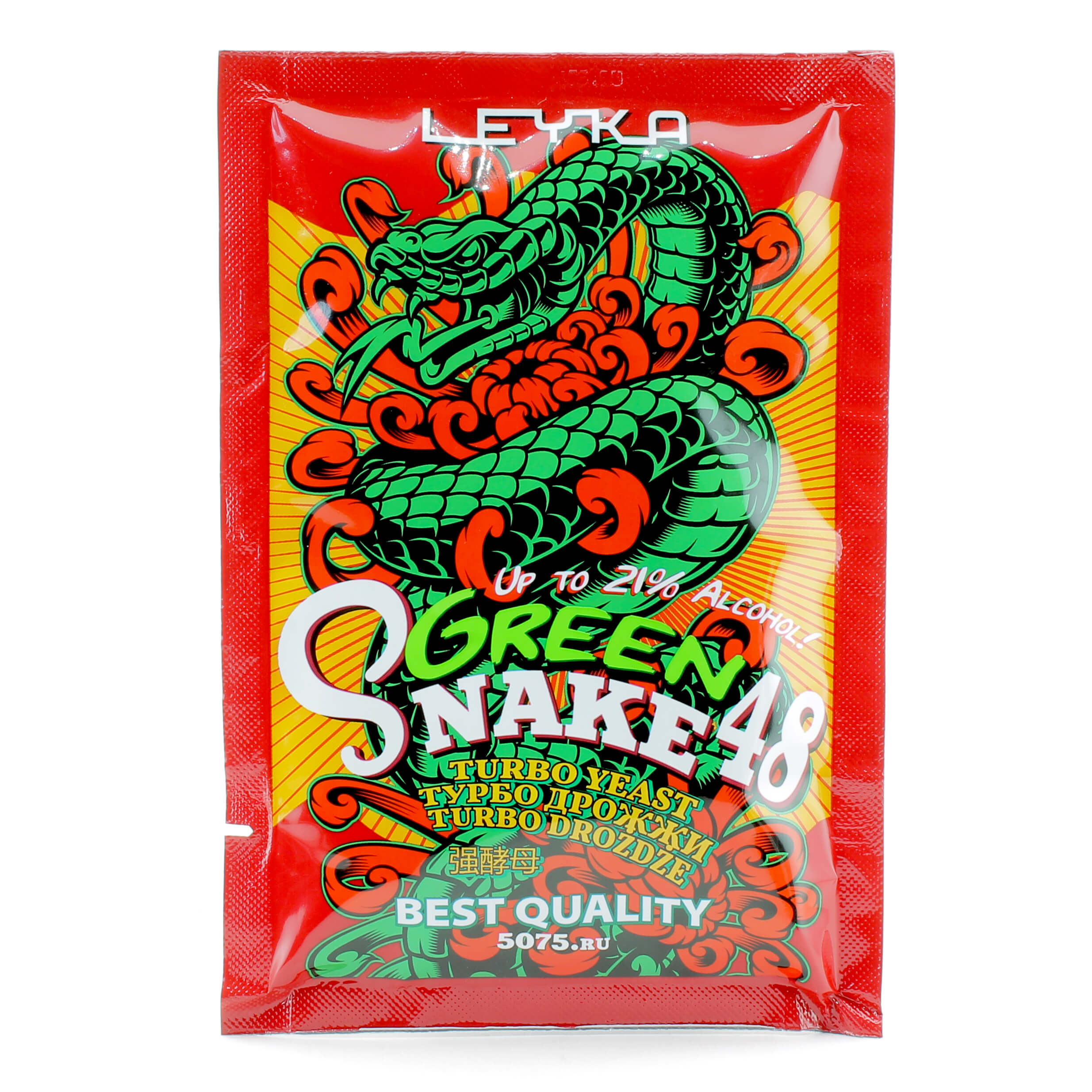 Турбо дрожжи Leyka Green Snake 48, 140г