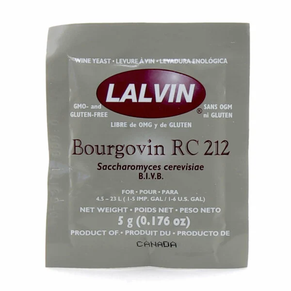 Винные дрожжи Lalvin Bourgovin RC212, 5г
