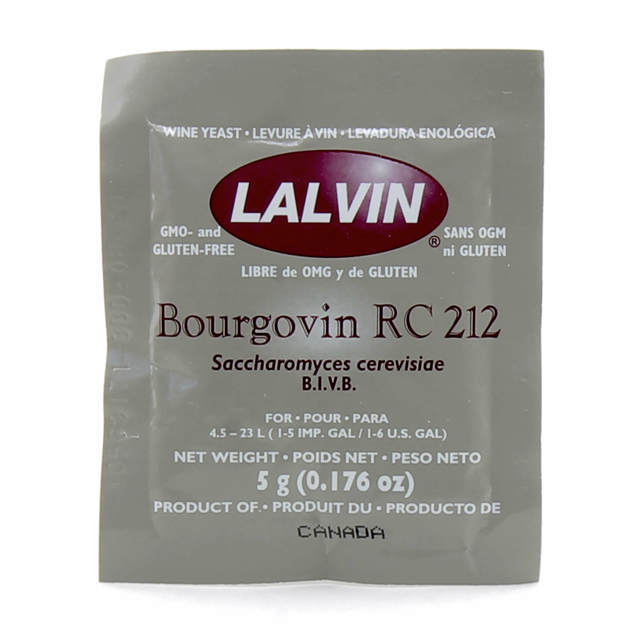 Винные дрожжи Lalvin Bourgovin RC212, 5г